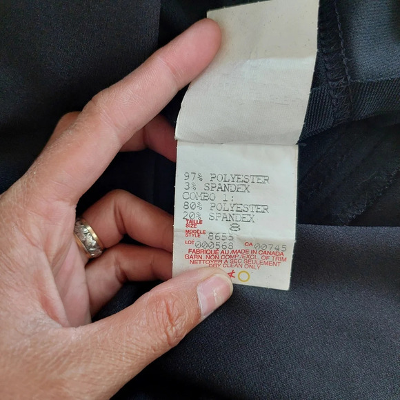 JS Collections Lace Black Classic Gown Size 8 - Picture 10 of 11